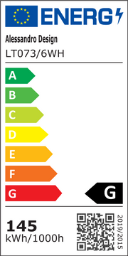 Żyrandol LED z pilotem i kryształem NOVA ROTONDA RGB 145W, 6 kółek, światło zimne/ciepłe/neutralne, możliwość przyciemniania, biały
