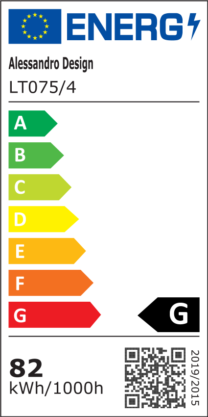 Żyrandol LED z pilotem i kryształem NOVA ROTONDA RGB 82W, 4 koła, światło zimne/ciepłe/neutralne, możliwość przyciemniania, chromowane żyrandole i kryształy LED Domyślny tytuł Alessandro Design