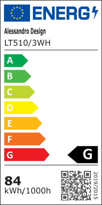 Żyrandol LED z pilotem LANDEN 84W, 3 elementy, światło zimne/ciepłe/neutralne, możliwość przyciemniania, białe żyrandole LED z pilotem Domyślny tytuł Alessandro Design
