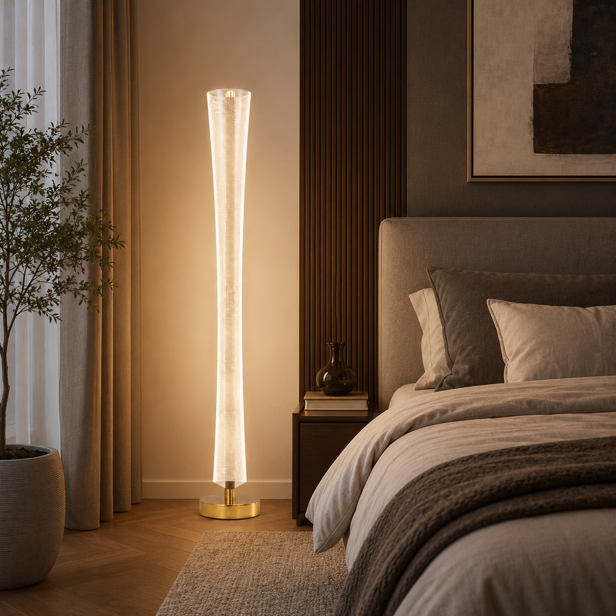 Nowoczesna lampa LED Augustinus 40W 127Cm Ciepłe/Neutralne/Zimne Złote światło