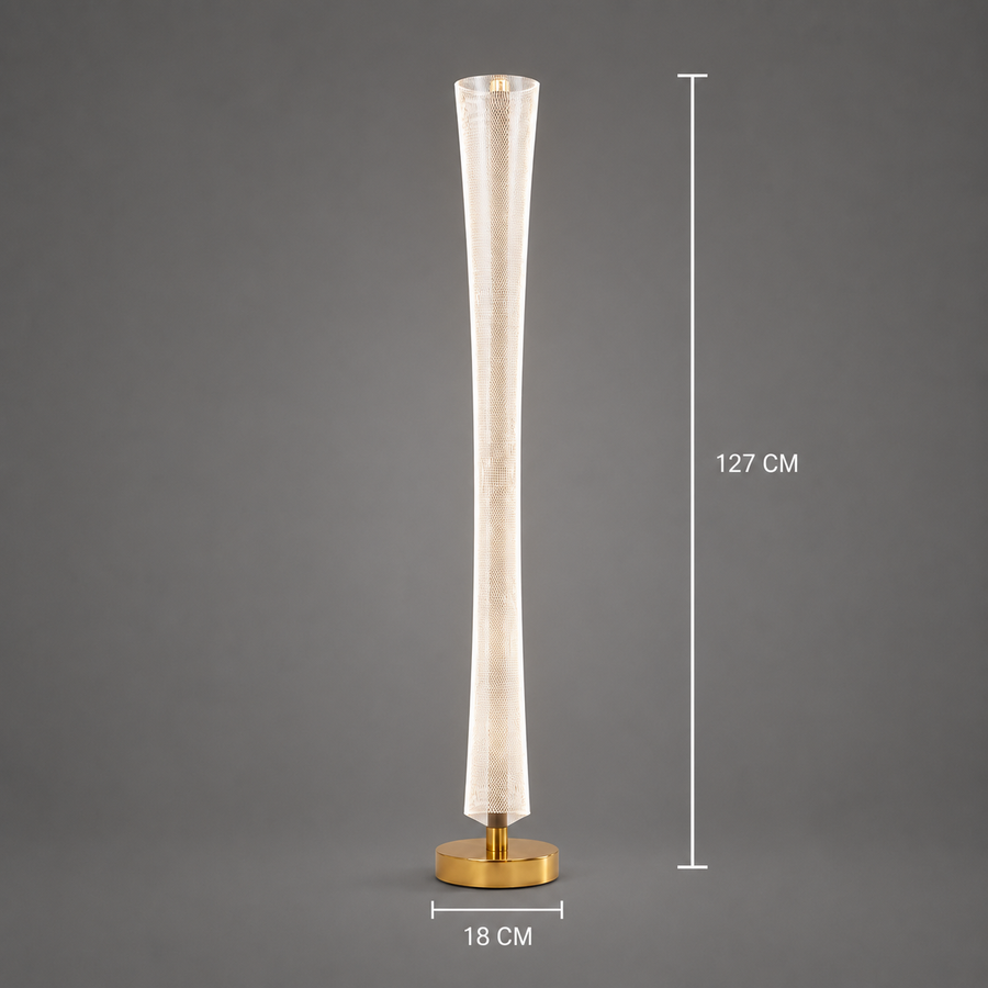 Nowoczesna lampa LED Augustinus 40W 127Cm Ciepłe/Neutralne/Zimne Złote światło