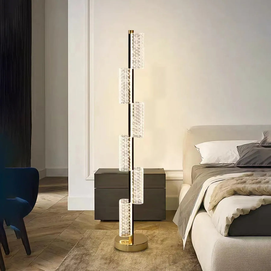 Lampa podłogowa LED 40W Modern Austin 125Cm 3000/4000/6000K Białe abażury i lampy podłogowe Domyślny tytuł Alessandro Design