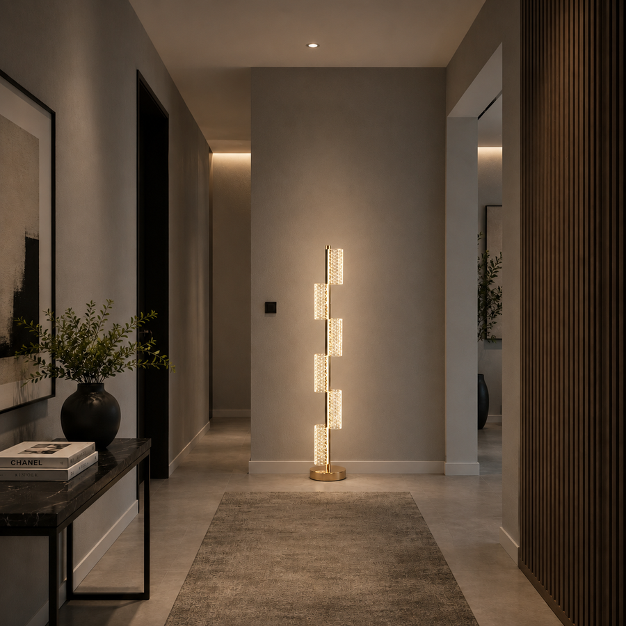 Lampa LED 40W Modern Austin 125Cm 3000/4000/6000K Złota
