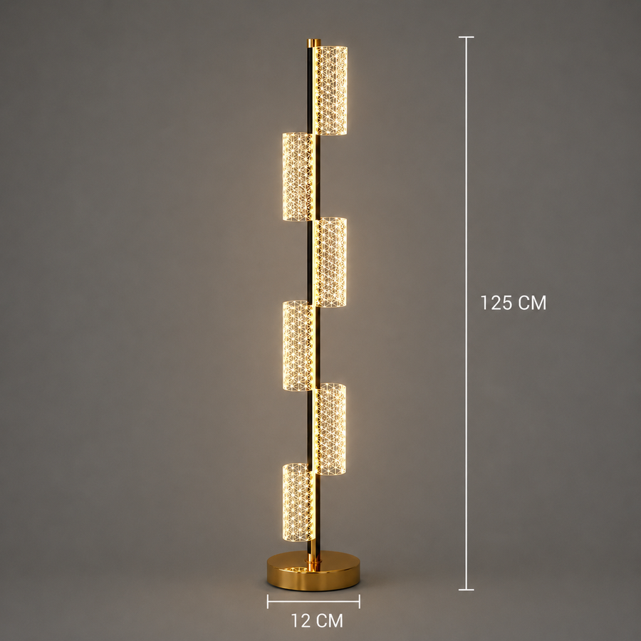 Lampa LED 40W Modern Austin 125Cm 3000/4000/6000K Złota