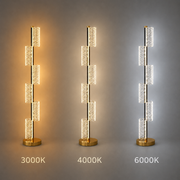 Lampa LED 40W Modern Austin 125Cm 3000/4000/6000K Złota
