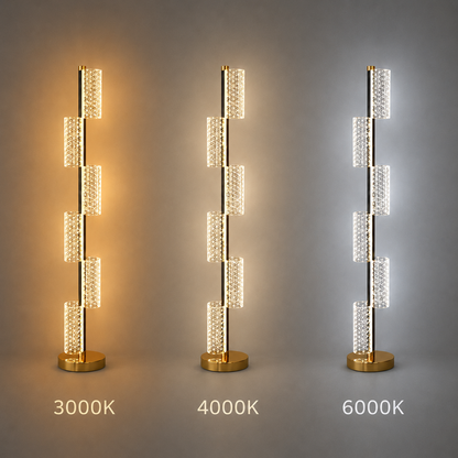 Lampa LED 40W Modern Austin 125Cm 3000/4000/6000K Złota