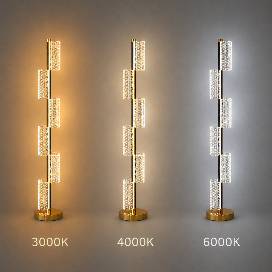 Lampa LED 40W Modern Austin 125Cm 3000/4000/6000K Złota
