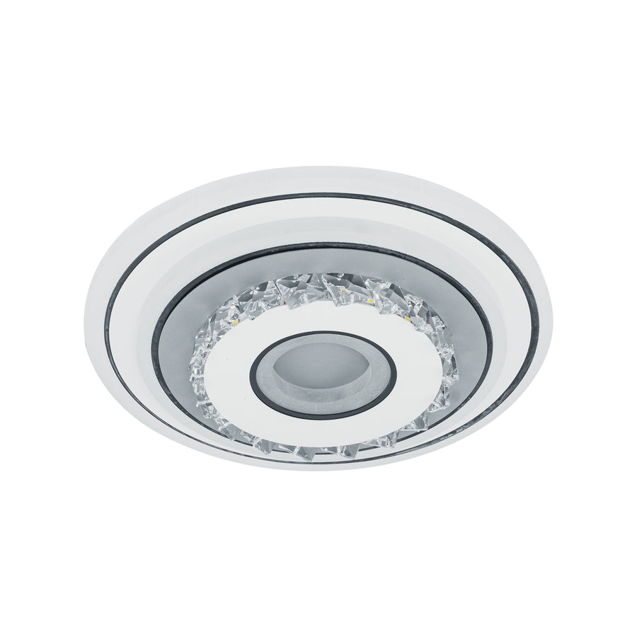 Żyrandol kryształowy LED MITA 28W, średnica 20cm, okrągły, światło zimne/ciepłe/neutralne, białe żyrandole LED Domyślny tytuł Alessandro Design