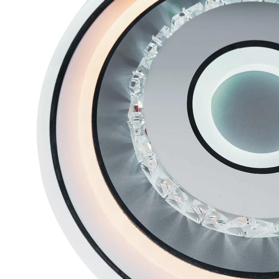 Żyrandol kryształowy LED MITA 28W, średnica 20cm, okrągły, światło zimne/ciepłe/neutralne, białe żyrandole LED Domyślny tytuł Alessandro Design