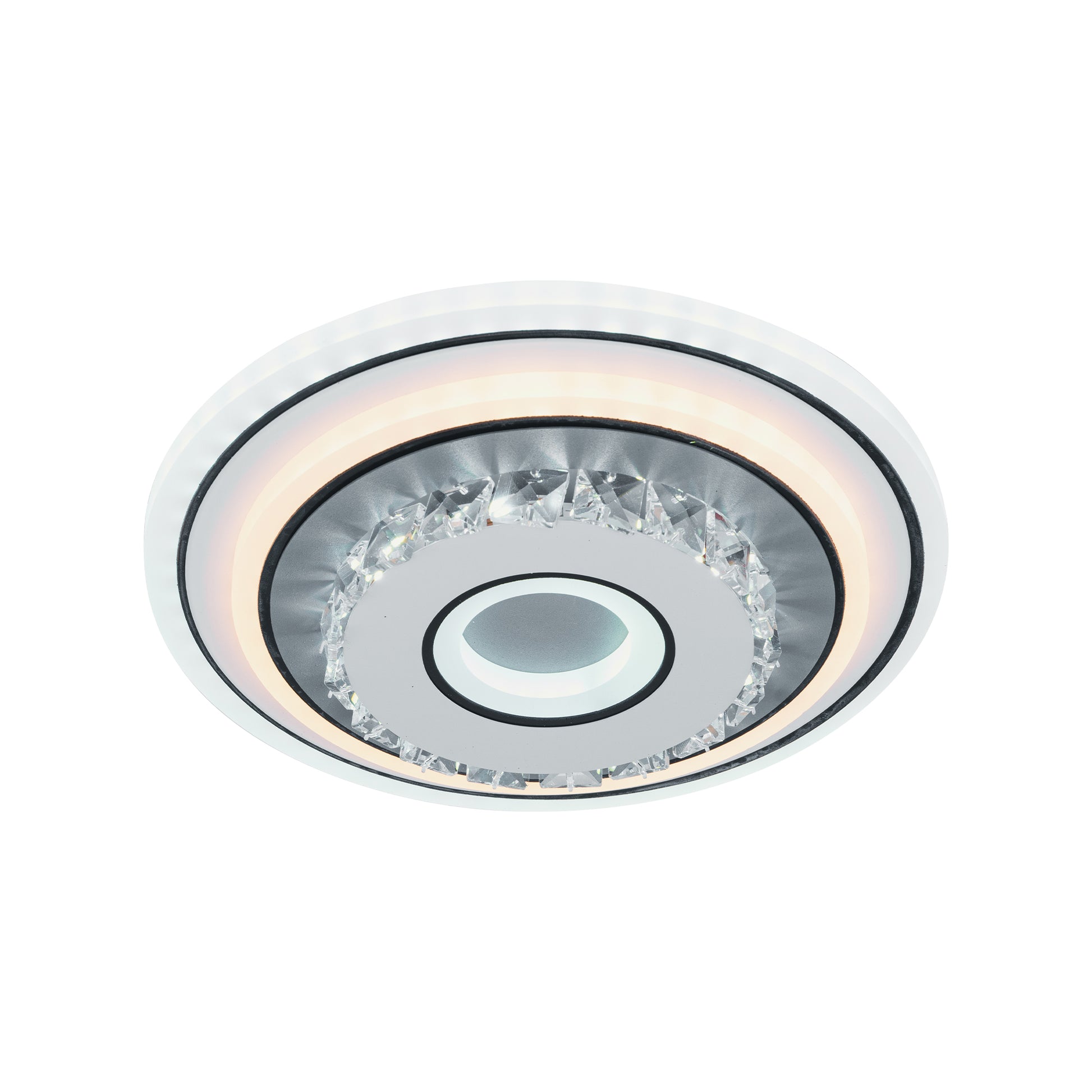 Żyrandol kryształowy LED MITA 28W, średnica 20cm, okrągły, światło zimne/ciepłe/neutralne, białe żyrandole LED Domyślny tytuł Alessandro Design