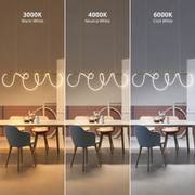 Żyrandol LED DIVINO z elastyczną rurką silikonową - 62W, regulowane światło, złote nowoczesne żyrandole Domyślny tytuł Alessandro Design