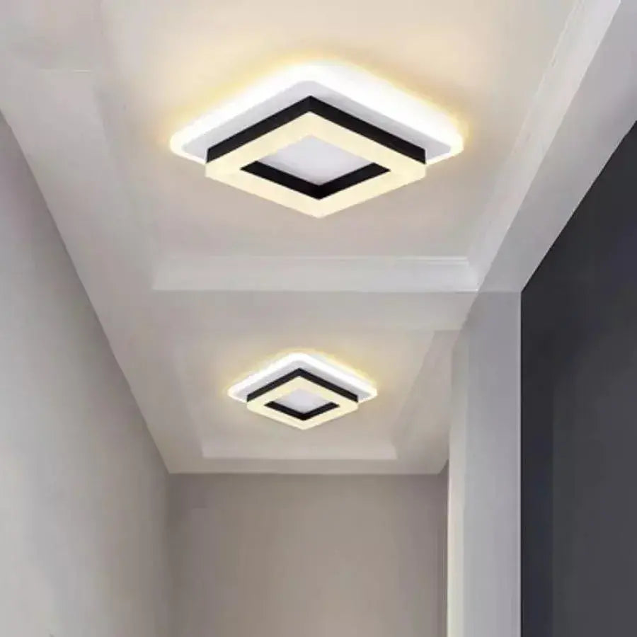 Żyrandol LED MODERN 25W, Wymiary 19,5x19,5 cm, Kwadrat, Światło Zimne/Ciepłe/Neutralne, Czarne Żyrandole LED Domyślny tytuł Alessandro Design