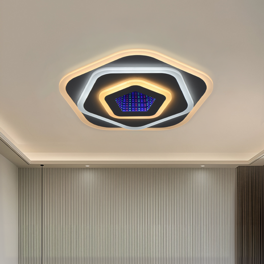 Żyrandol LED NEXA 3D 39W, średnica 23cm, światło zimne/ciepłe/neutralne, biały żyrandol LED domyślny tytuł Alessandro Design