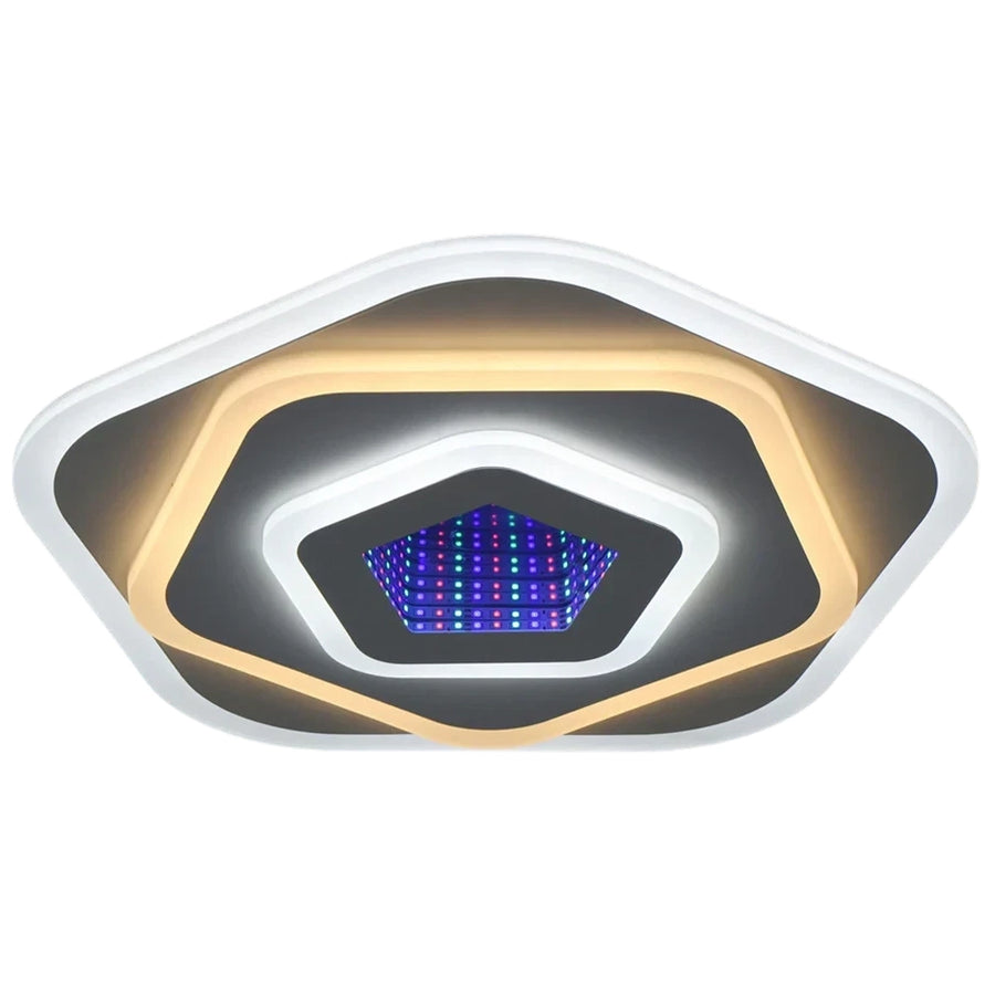 Żyrandol LED NEXA 3D 39W, średnica 23cm, światło zimne/ciepłe/neutralne, biały żyrandol LED domyślny tytuł Alessandro Design