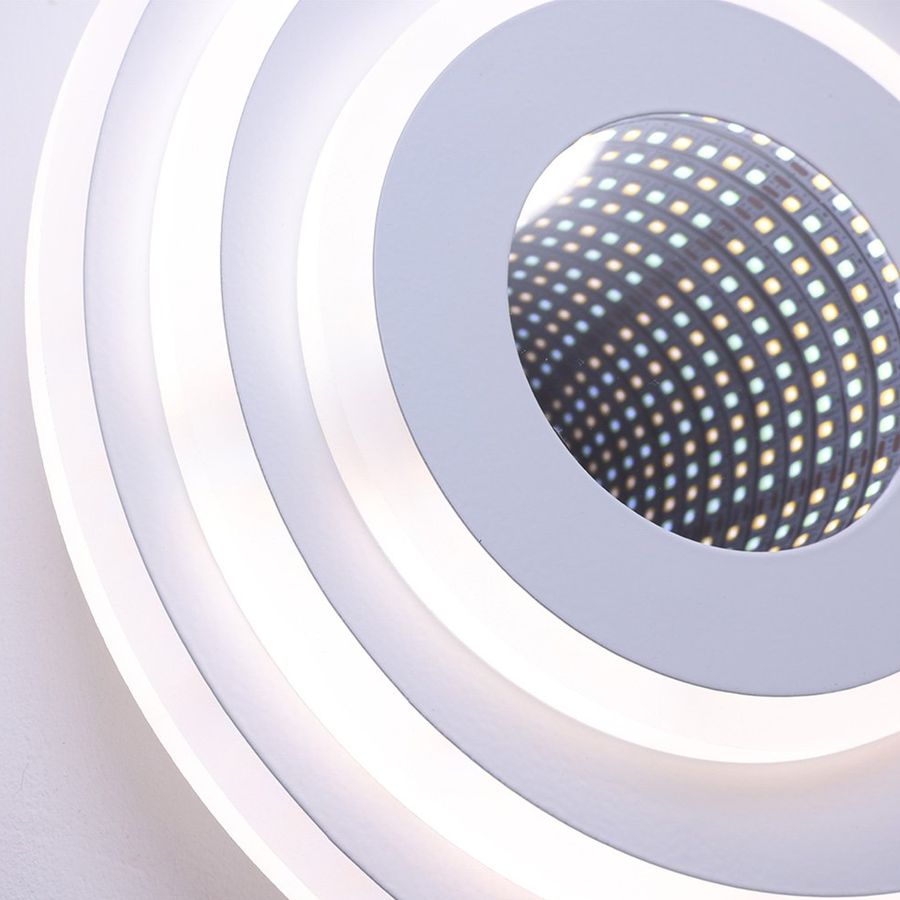 Żyrandol LED NEXA ROTUND 3D 39W, Światło zimne/ciepłe/neutralne, Białe żyrandole LED Domyślny tytuł Alessandro Design
