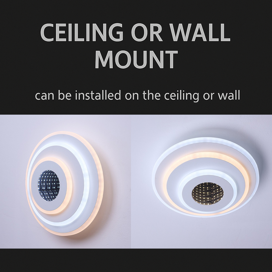Żyrandol LED NEXA ROTUND 3D 39W, Światło zimne/ciepłe/neutralne, Białe żyrandole LED Domyślny tytuł Alessandro Design