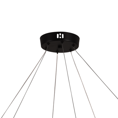 Podwieszany akrylowy żyrandol LED UNDA Crown, 28W, ciepłe/neutralne/zimne światło 3000/4000/6000K, biały, regulowana wysokość, nowoczesne żyrandole metalowe i akrylowe Domyślny tytuł Alessandro Design