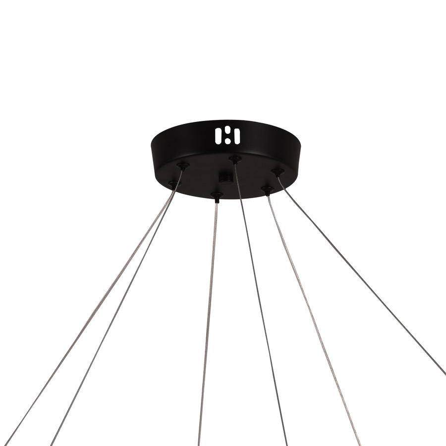 Podwieszany akrylowy żyrandol LED UNDA Crown, 28W, ciepłe/neutralne/zimne światło 3000/4000/6000K, biały, regulowana wysokość, nowoczesne żyrandole metalowe i akrylowe Domyślny tytuł Alessandro Design