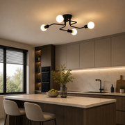 Żyrandol MODERNIST Quadra 4, 4x E27, Czarny, Nowoczesny Design