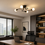 Żyrandol MODERNIST Quadra 4, 4x E27, Czarny, Nowoczesny Design