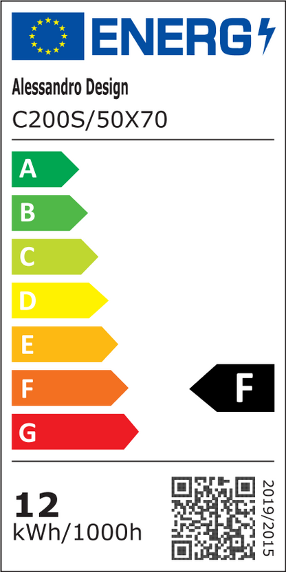 Lustro prostokątne LED 50x70cm FRAME Basic Touch