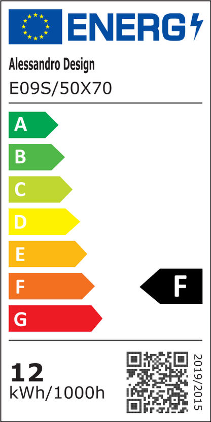 Lustro prostokątne LED, 50x70cm, RADIANTE Touch, system odmgławiania, możliwość ściemniania