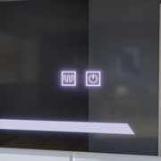 Prostokątne lustro LED, 60x80cm, ECLISSA Touch, system odmgławiania, ściemniane lustra Korman E Domyślny tytuł Alessandro Design