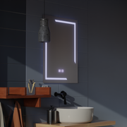Prostokątne lustro LED, 60x80cm, ECLISSA Touch, system odmgławiania, ściemniane lustra Korman E Domyślny tytuł Alessandro Design