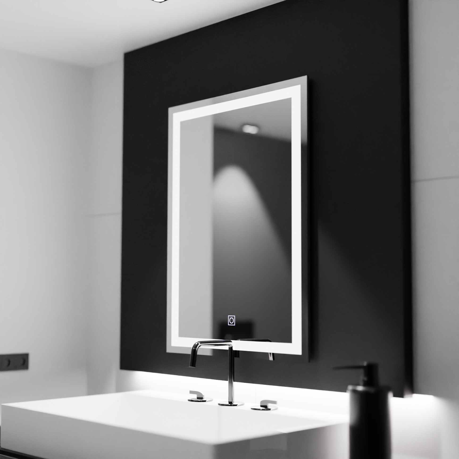 Prostokątne lustro LED, 60x80cm, FRAME Lustra Basic Touch Korman C Domyślny tytuł Alessandro Design