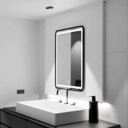 Prostokątne lustro LED, 60x80cm, Shade Basic Touch Lustra Korman C Domyślny tytuł Alessandro Design