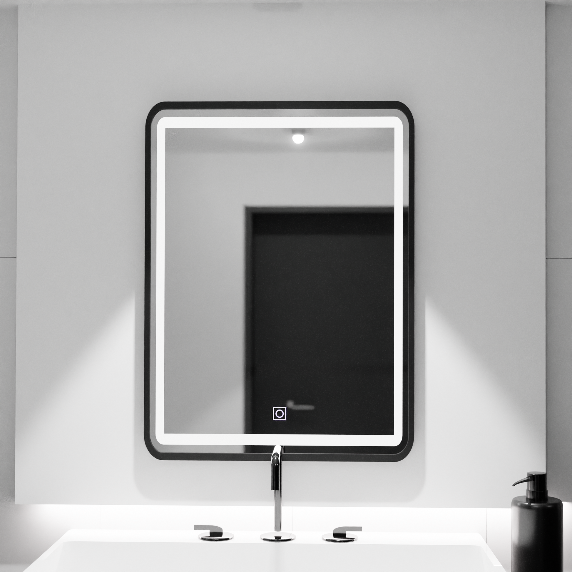 Prostokątne lustro LED, 60x80cm, Shade Basic Touch Lustra Korman C Domyślny tytuł Alessandro Design