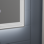 Prostokątne lustro LED, Demister, 80x60cm, ADIS Basic Touch Mirrors Korman E Domyślny tytuł Alessandro Design