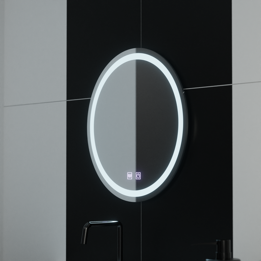 Okrągłe lustro LED 50 cm Lucea Touch Demister System Lustra Korman E Domyślny tytuł Alessandro Design