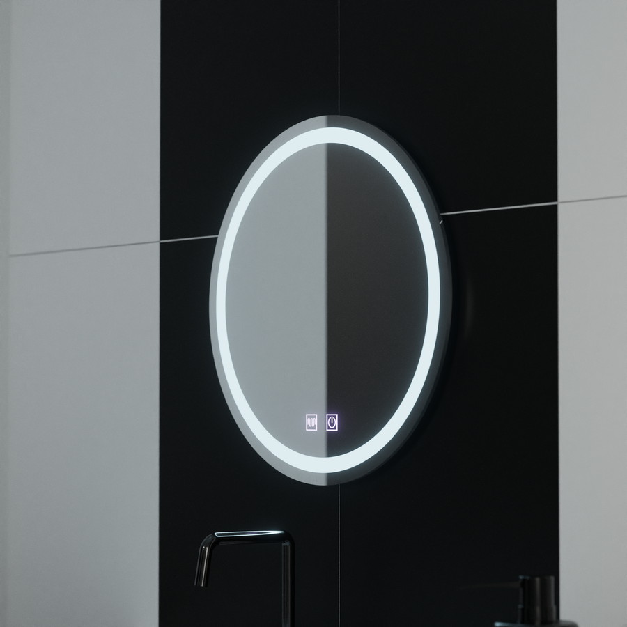 Okrągłe lustro LED 50 cm Lucea Touch Demister System Lustra Korman E Domyślny tytuł Alessandro Design