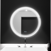 Okrągłe lustro LED 60 cm, Stellaire Touch, system odmgławiania, ściemniane lustra Korman E Domyślny tytuł Alessandro Design