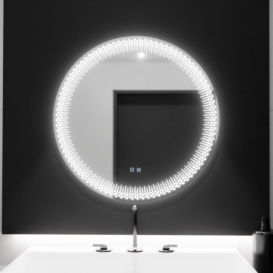 Okrągłe lustro LED 60 cm, Stellaire Touch, system odmgławiania, ściemniane lustra Korman E Domyślny tytuł Alessandro Design