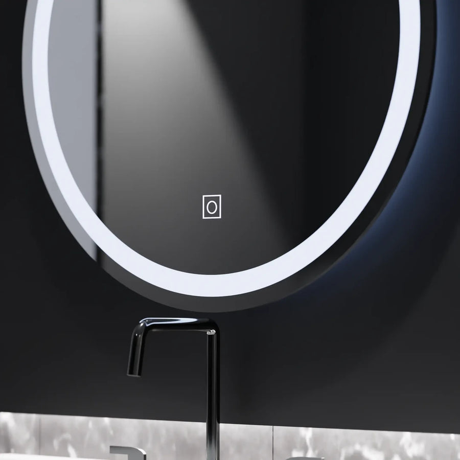 Okrągłe lustro LED, 50 cm, podstawowe lusterka dotykowe Korman C Domyślny tytuł Alessandro Design