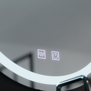 Okrągłe lustro LED, 70 cm, światło dotykowe, system odmgławiania, ściemniane lustra Korman E Domyślny tytuł Alessandro Design