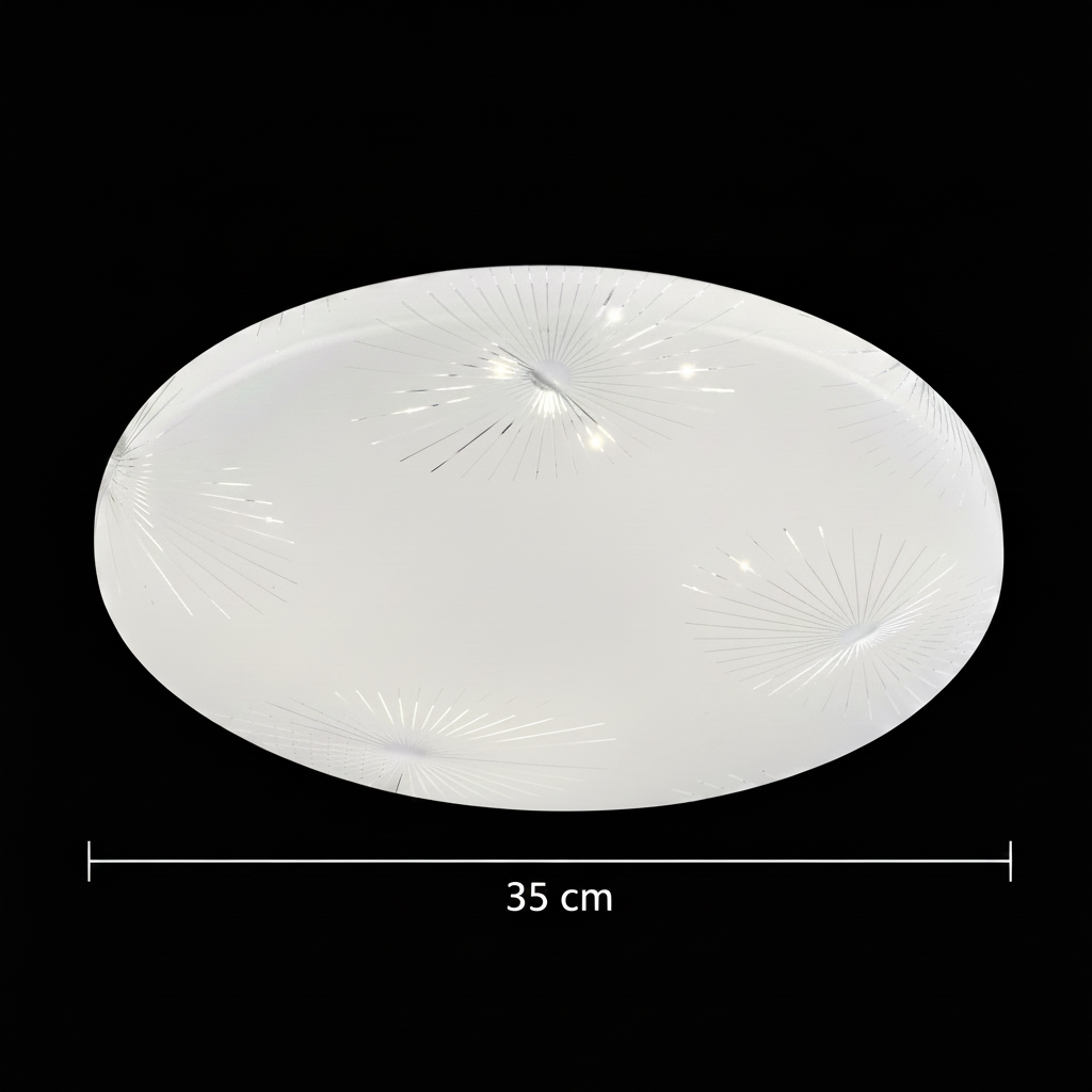 Lampa sufitowa LED 35 cm, 31W, 3000K / 4000K / 6000K, biała, metalowa i akrylowa Lampa sufitowa LED Domyślny tytuł Alessandro Design