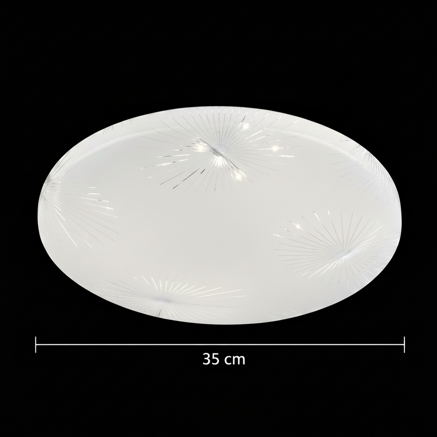 Lampa sufitowa LED 35 cm, 31W, 3000K / 4000K / 6000K, biała, metalowa i akrylowa Lampa sufitowa LED Domyślny tytuł Alessandro Design