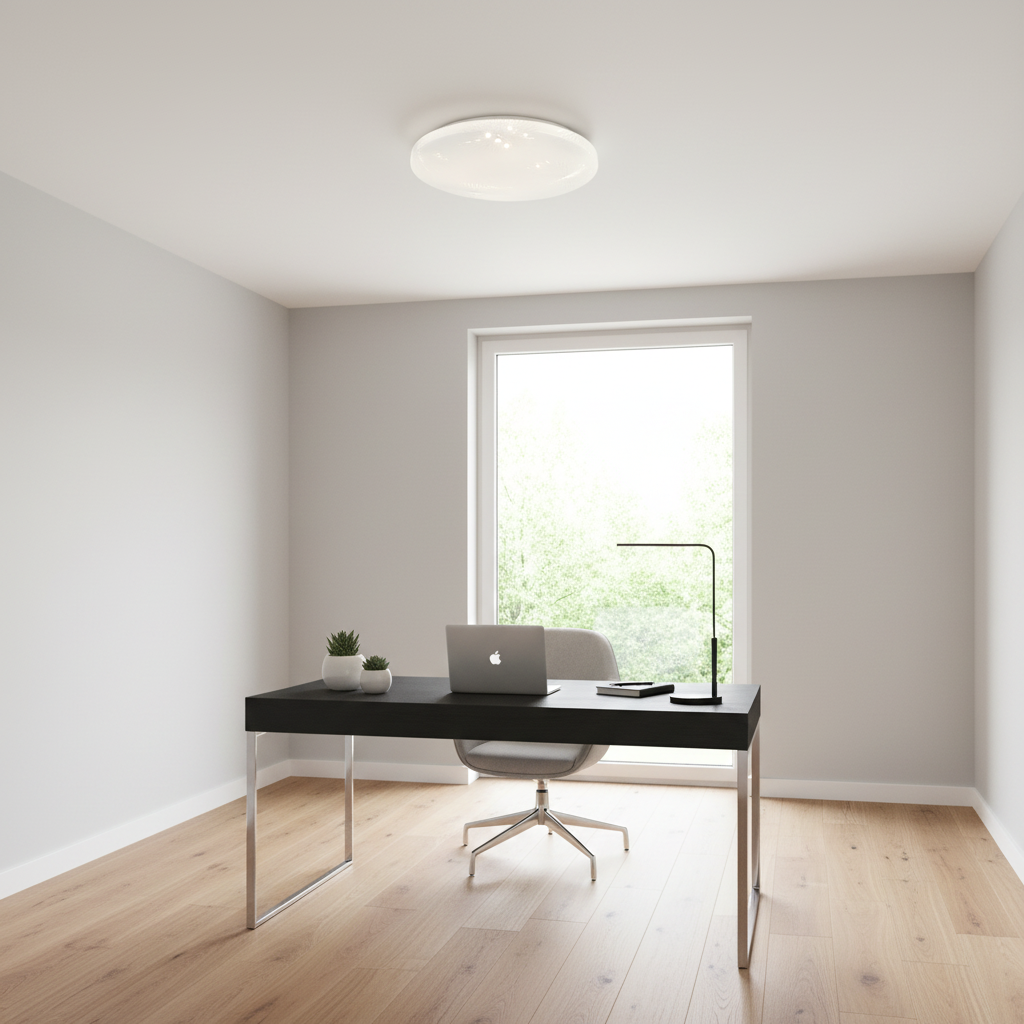 Lampa sufitowa LED 35 cm, 31W, 3000K / 4000K / 6000K, biała, metalowa i akrylowa Lampa sufitowa LED Domyślny tytuł Alessandro Design
