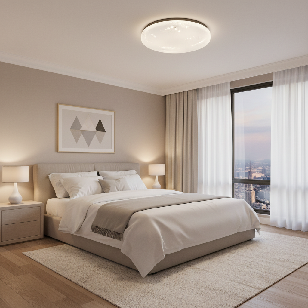 Lampa sufitowa LED 35 cm, 31W, 3000K / 4000K / 6000K, biała, metalowa i akrylowa Lampa sufitowa LED Domyślny tytuł Alessandro Design