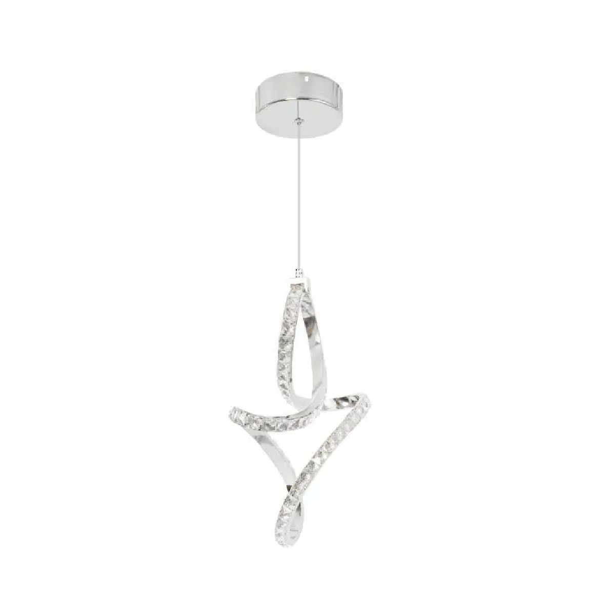 Pendul LED Osiris, 24W, Cristal, Crom -19A Default Title Alessandro Design