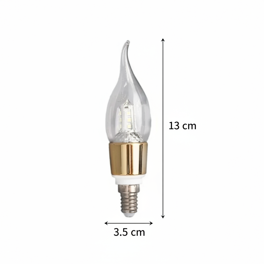 Żarówka LED E14 Świeca, 6W, Zimne światło, 6000K