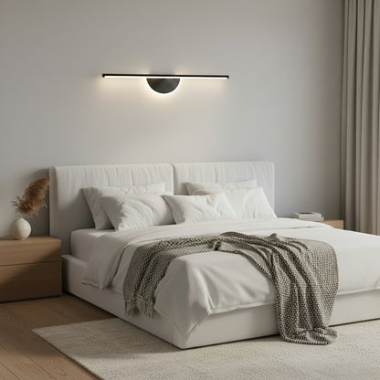 Dekoracyjny kinkiet LED BARAM, 21W, 60cm, światło ciepłe/neutralne/zimne, czarny, metal i akryl
