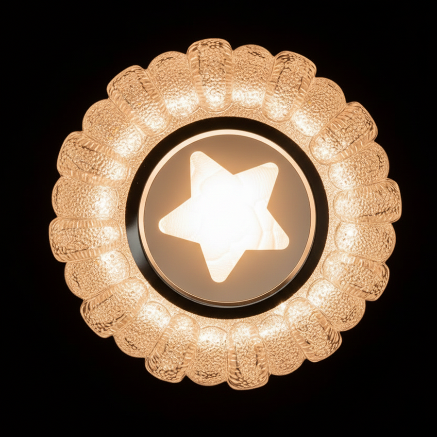 Żyrandol LED STARR Petito, 21 W, średnica 19 cm, światło ciepłe/neutralne/zimne, biały, metal i kryształ