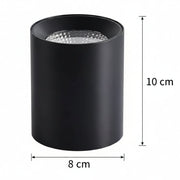Proiector LED TINNIE, Fix, 8W, Lumina Neutra 4000K, Negru