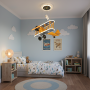 Wiszący żyrandol LED AVION 80W, światło zimne/ciepłe/neutralne, pomarańczowo-niebieskie żyrandole dziecięce Domyślny tytuł Alessandro Design