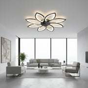 Żyrandol LED ANEMO Fan z pilotem, 47W, G87cm, światło zimne/neutralne/ciepłe, metal i plastik, czarny
