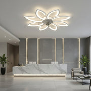 Żyrandol LED ANEMO Fan z pilotem, 48W, G87cm, światło zimne/neutralne/ciepłe, metal i plastik, biały